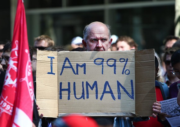 Ocupam na Austrália.  Foto: AFP