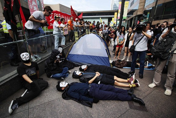 Ocupam Hong Kong.  Foto: AP